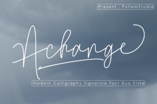 Achange Duo: A Light Script Font for Modern Branding