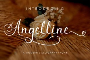 Angelline: A Romantic Script Font for Handmade Product Makers