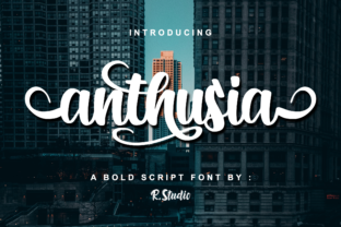 Anthusia: A Bold Script Font That Brings Editorial Projects to Life