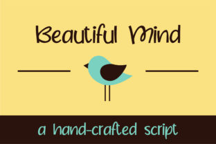 Beautiful Mind Font Review: A Whimsical Script Handwritten Typeface for Brand Design