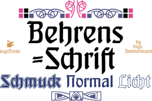 Behrens-Schrift: Testing an Art Nouveau Blackletter for a Real Brand