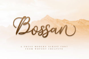Bossan: A Modern Handwritten Font for Digital Design
