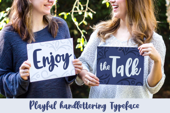 Enjoy the Talk Font for Handmade Brands and Printable Creations