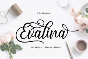 Evalina Font: A Handwritten Script for Crafters and Product Makers