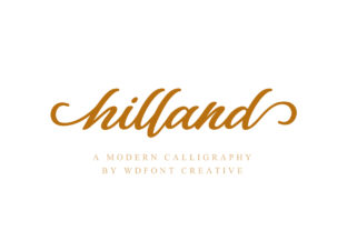 Hilland: A Romantic Script Font for Thoughtful Editorial Design