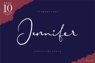 Jennifer Script Font: Natural Charm for Brand Content