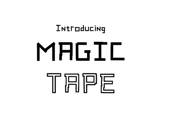 Magic Tape: A Decorative Font for Editorial Design and Publishing