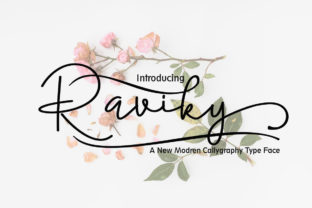 Raviky: A Handwritten Font With Romantic Editorial Charm